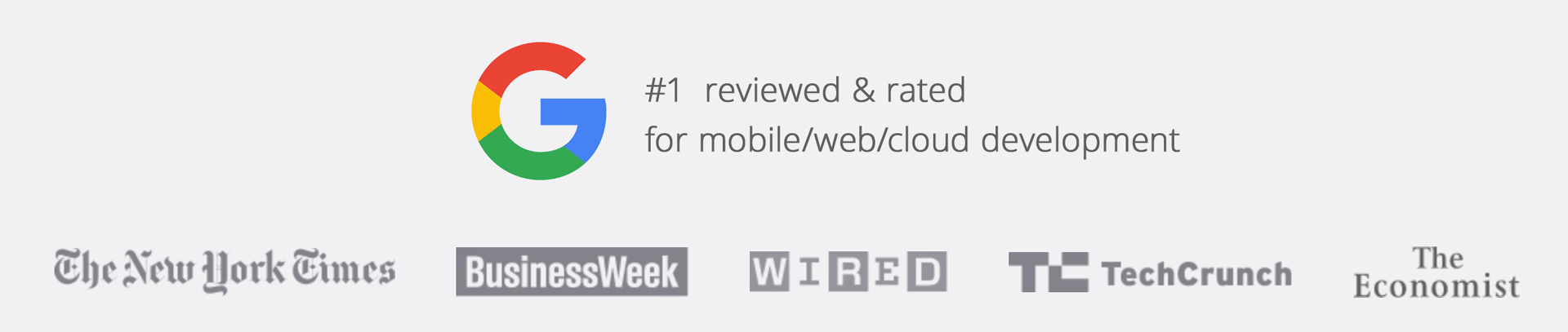 Googles #1 Reviewed & Rated Web and App Development Company