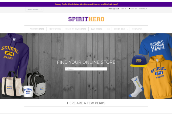 web preview SpiritHero