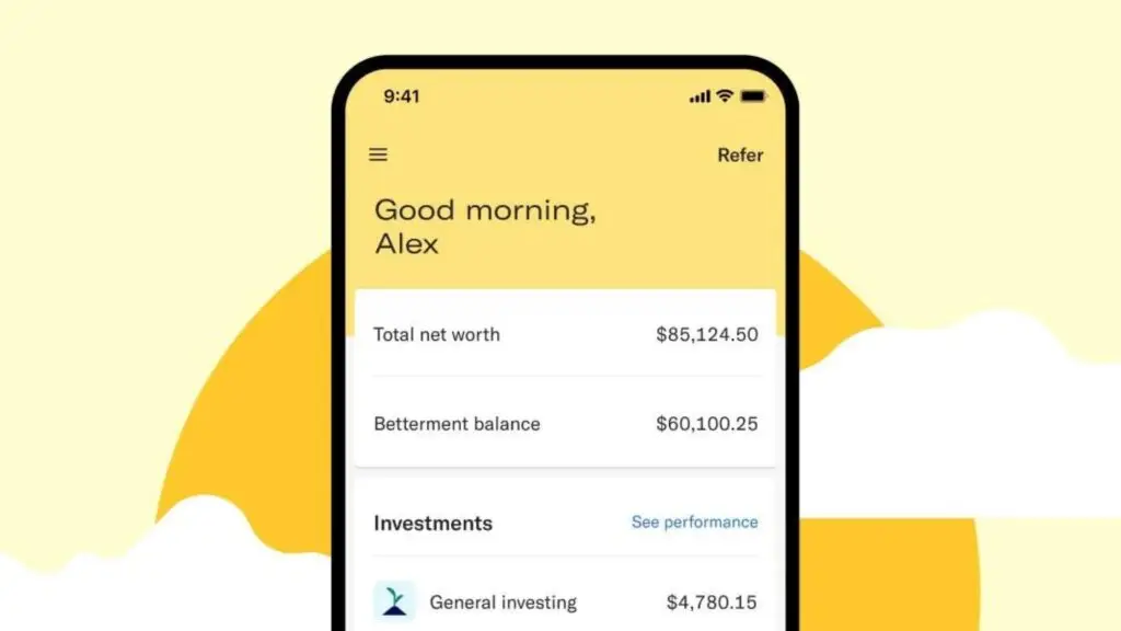 Betterment mobile app