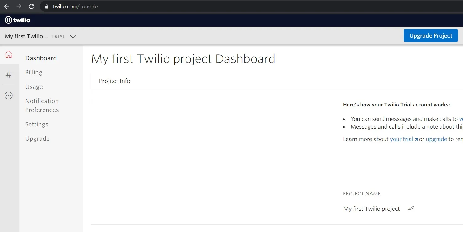 creating new twilio sub accont